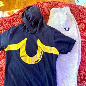 True Religion sweat pants and shirt